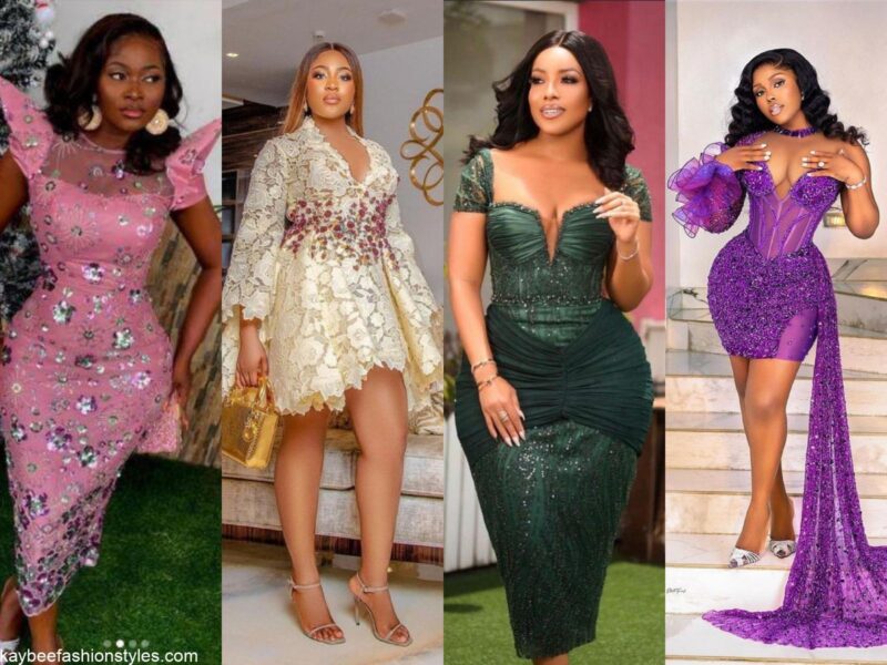 Latest Short Lace Gown Styles for Weddings in 2024