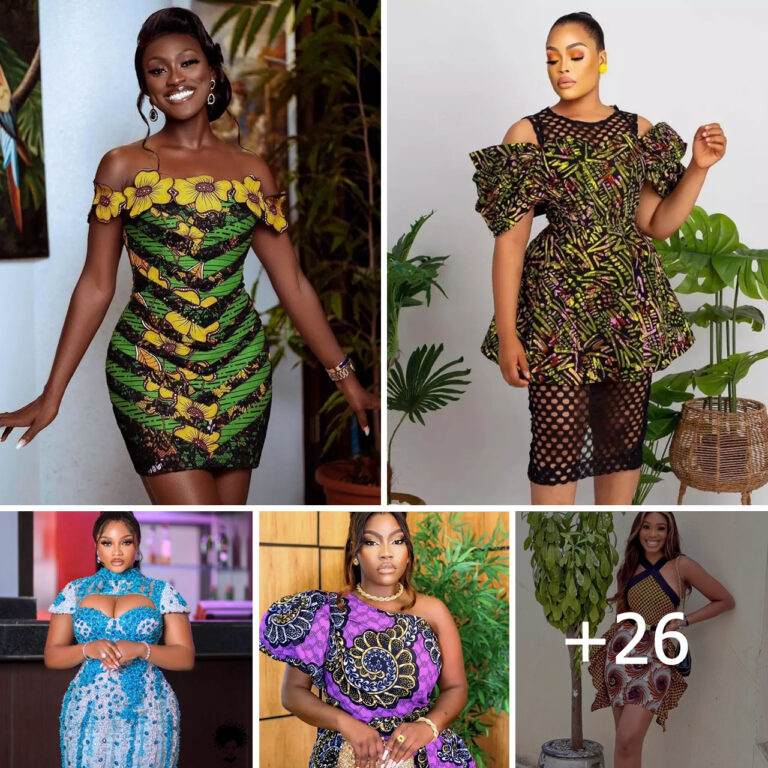 25 Latest Ankara Short Gown Styles 2024: African Elegance