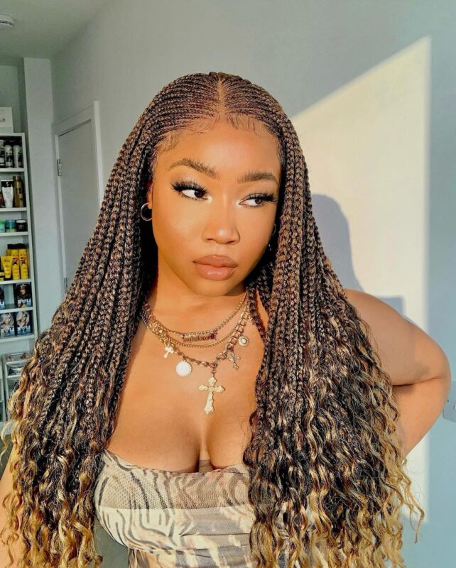 35 Latest Micro Braids Style Ideas For 2025