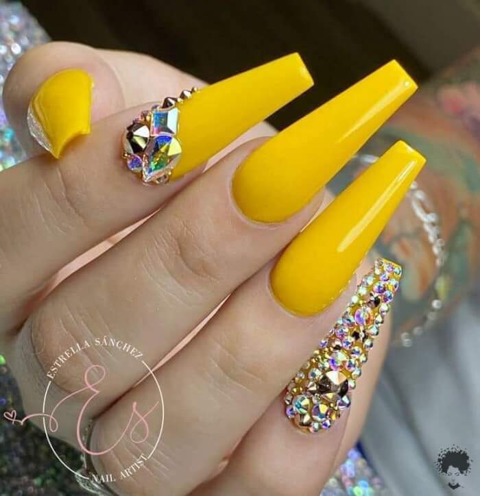 20+ Bright Yellow Nail Designs To Shine Like A Diamond