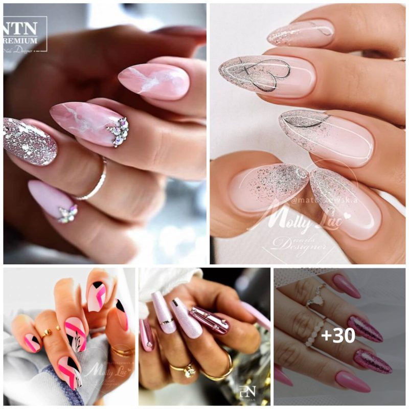 35+ Dazzling Manicure In Pink That’ll Pervade The Princess Scent