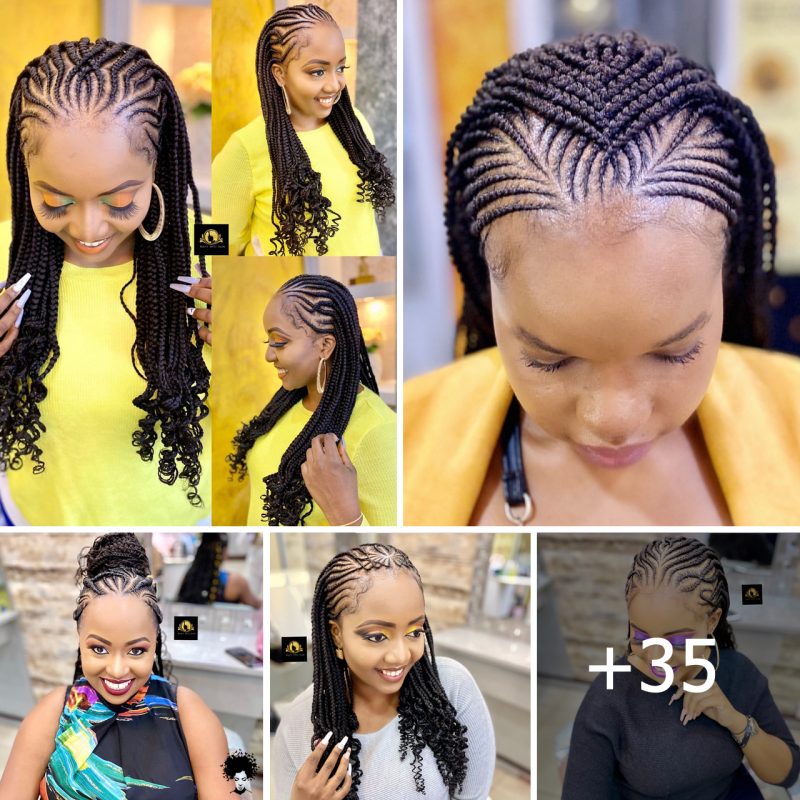 +35 PHOTOS: Professional cornrow hairstyles for events ‎