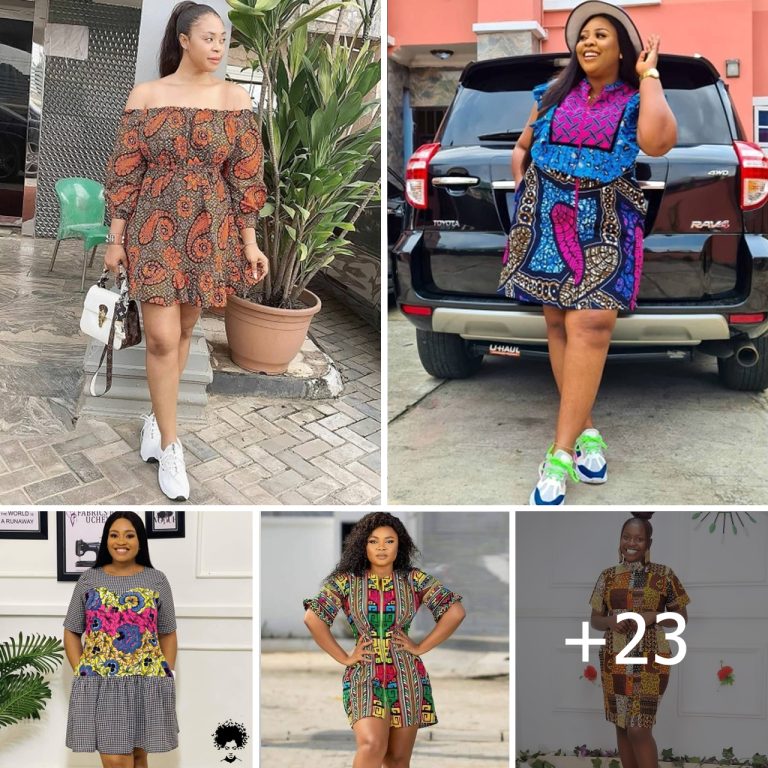Bold African Ladies Ankara Gown Styles With Sneakers