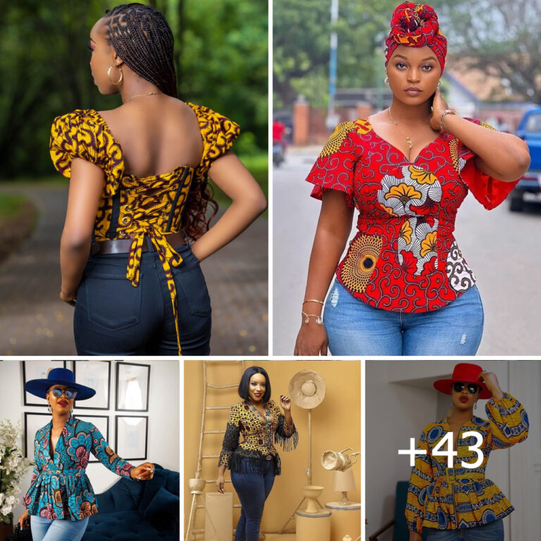 Latest Stunning and Beautiful ankara Tops for Ladies