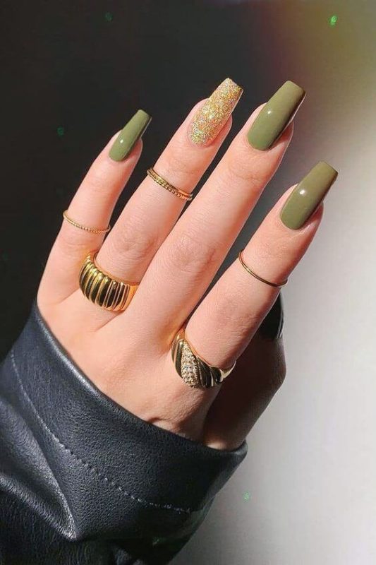 24 Green Nail Designs To Make You Full Of Vitality