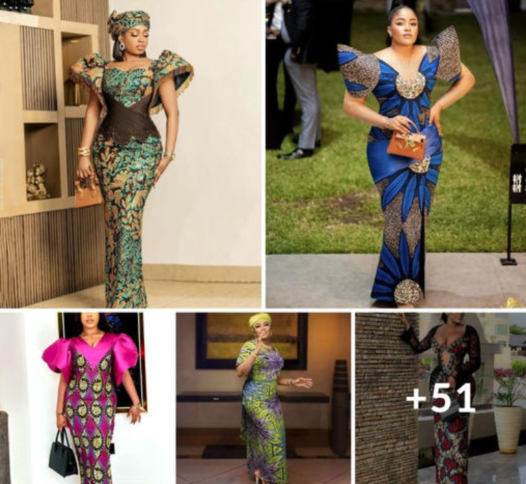 +51 Dazzling Ankara Long Gowns Styles Should Recreate For Special Occasions