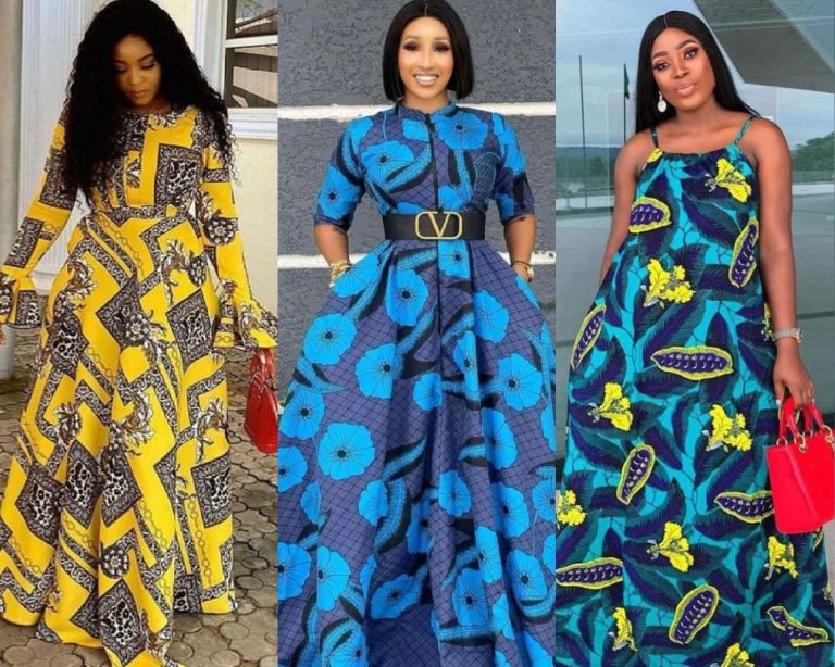Elegant And Stunning Ankara Long Gown Styles You Can Slay