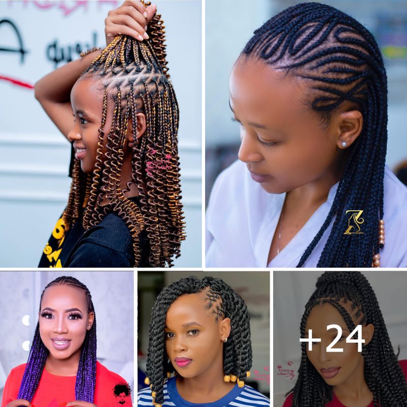 +24 PHOTOS: Luxury braided hairstyles – Professional cornrow hairstyles ‎