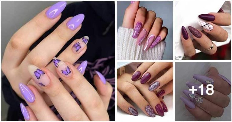 20+ Inspirational Purple Nail Designs To Put You In Focus