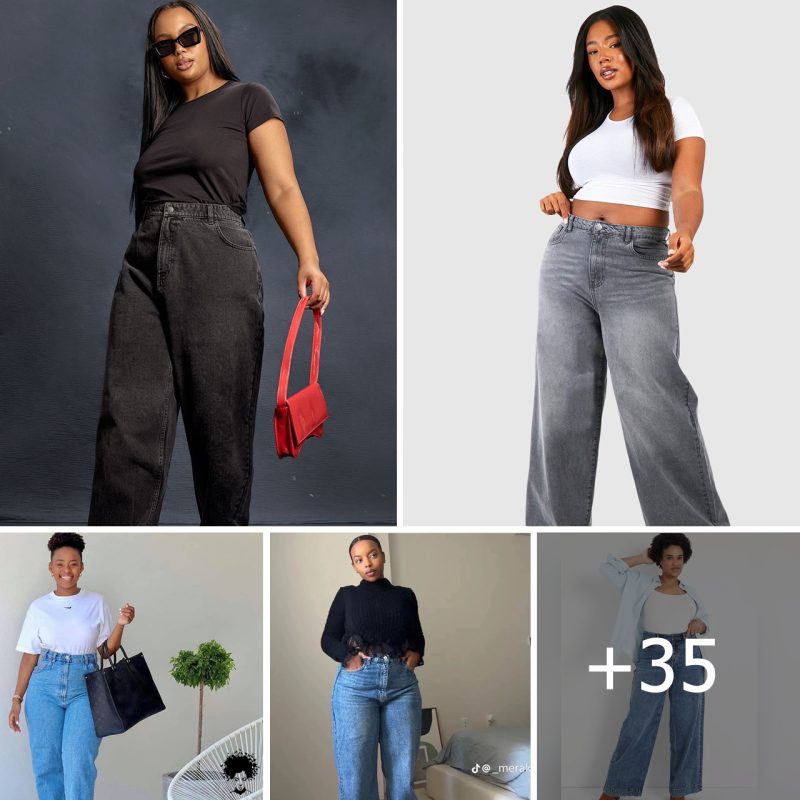 Chic Streetwear: High Rise Light Blue Denim Jeans with Ripped Patchwork