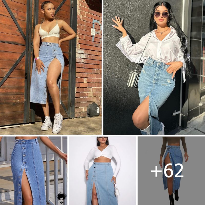 Straight Slit Maxi Denim Skirts: How to Achieve a Flawless Look for All Seasons