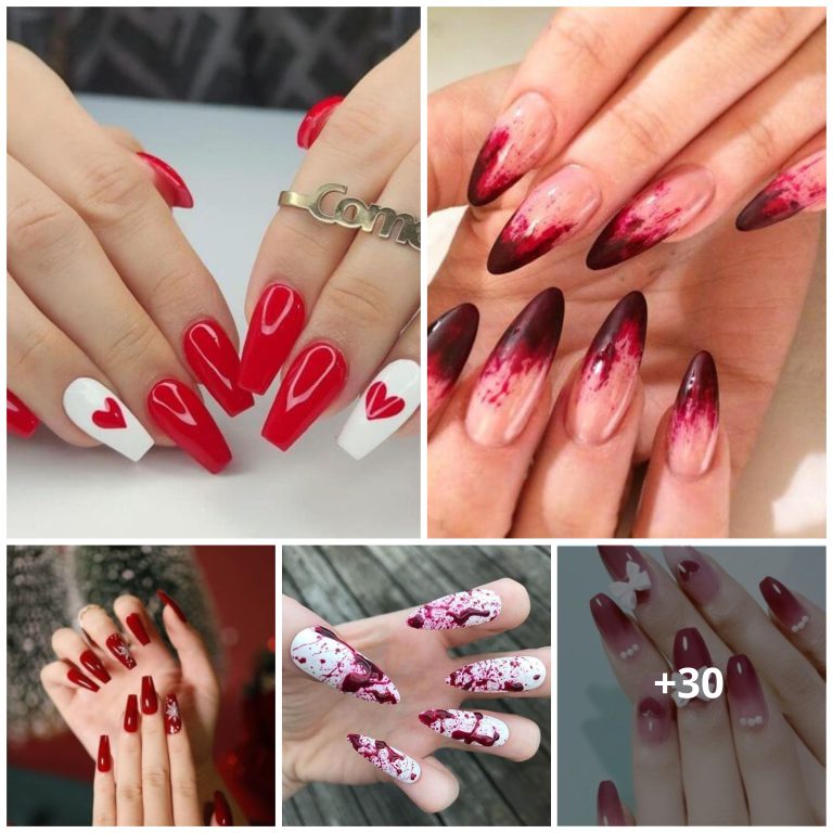 20 Eye-catching Red And White Nails For Any Special Occasion