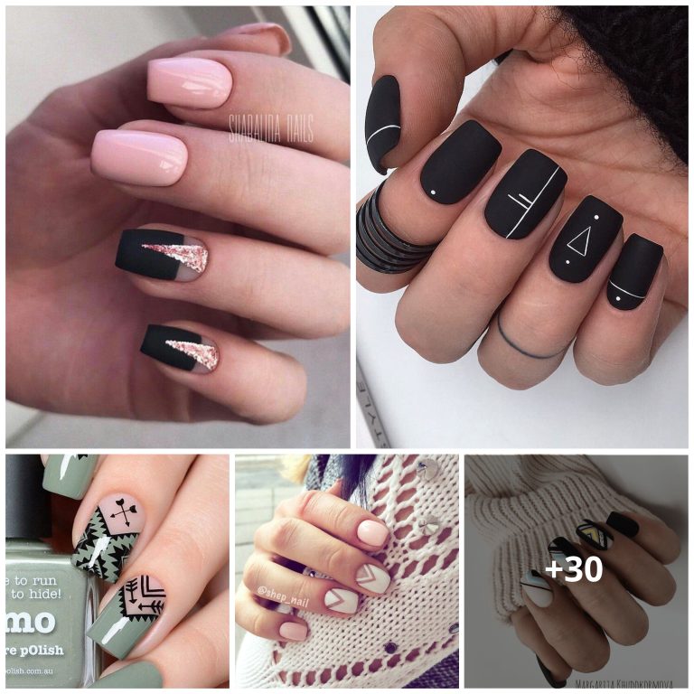 25 Chic Square Geometric Nail Designs That Women Can’t Resist