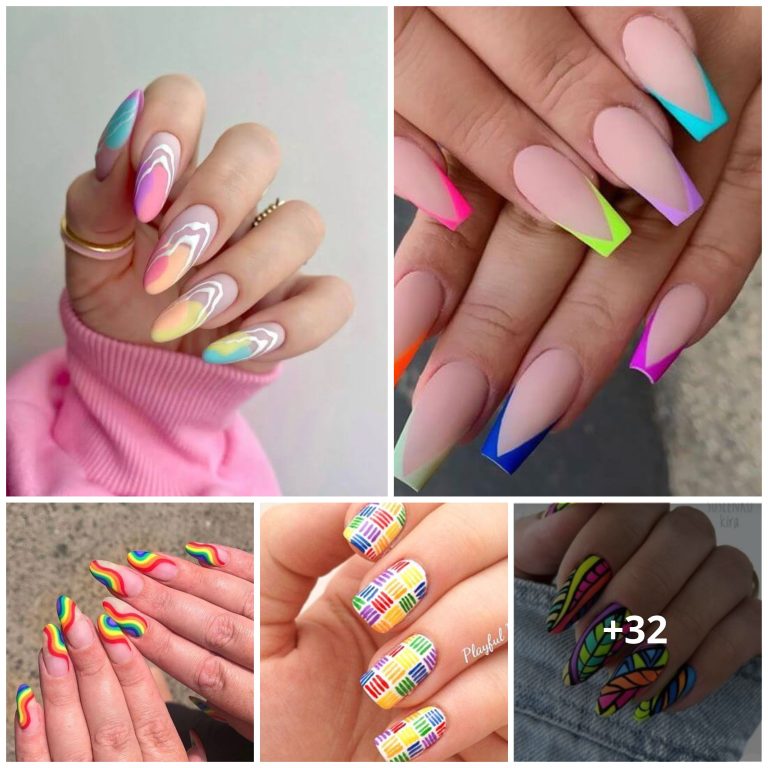 32 Vibrant Rainbow Nails To Brighten Up Your Day