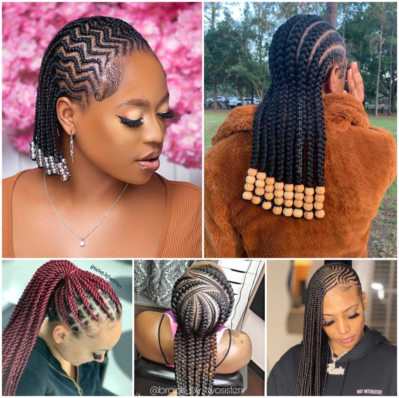 Add Glamour with Ghana Braids and Cornrow Creations