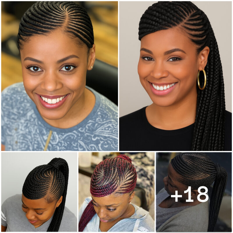 18 PHOTOS: Sleek Cornrow Ponytail Styles for Women
