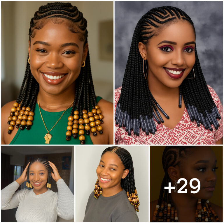 29 PHOTOS: Cornrow Braids with Beads