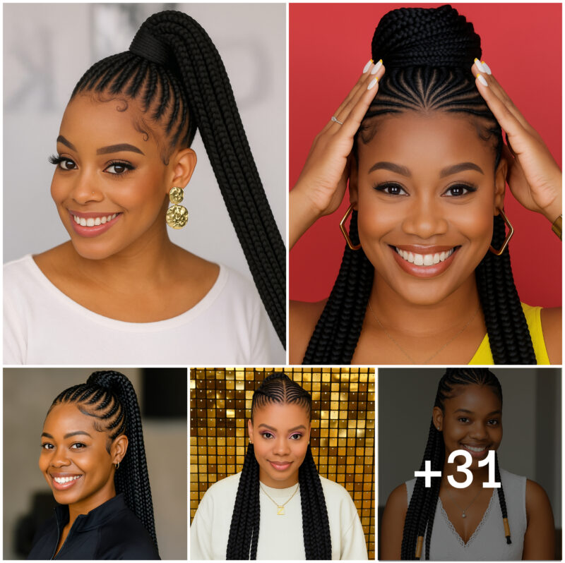 31 PHOTOS:  High Ponytail Braids
