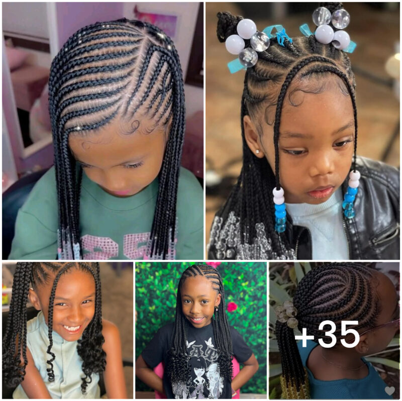 35 PHOTOS: Cornrow braids for kids ‎