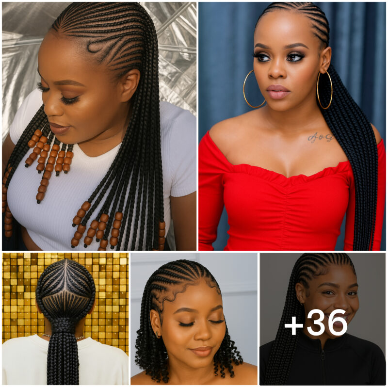 36 PHOTOS: Ghana Braids Hairstyles All Back