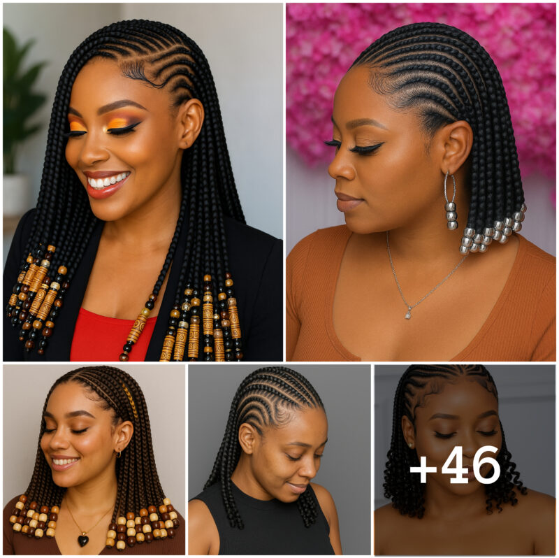 46 PHOTOS:  Cornrows With Beads