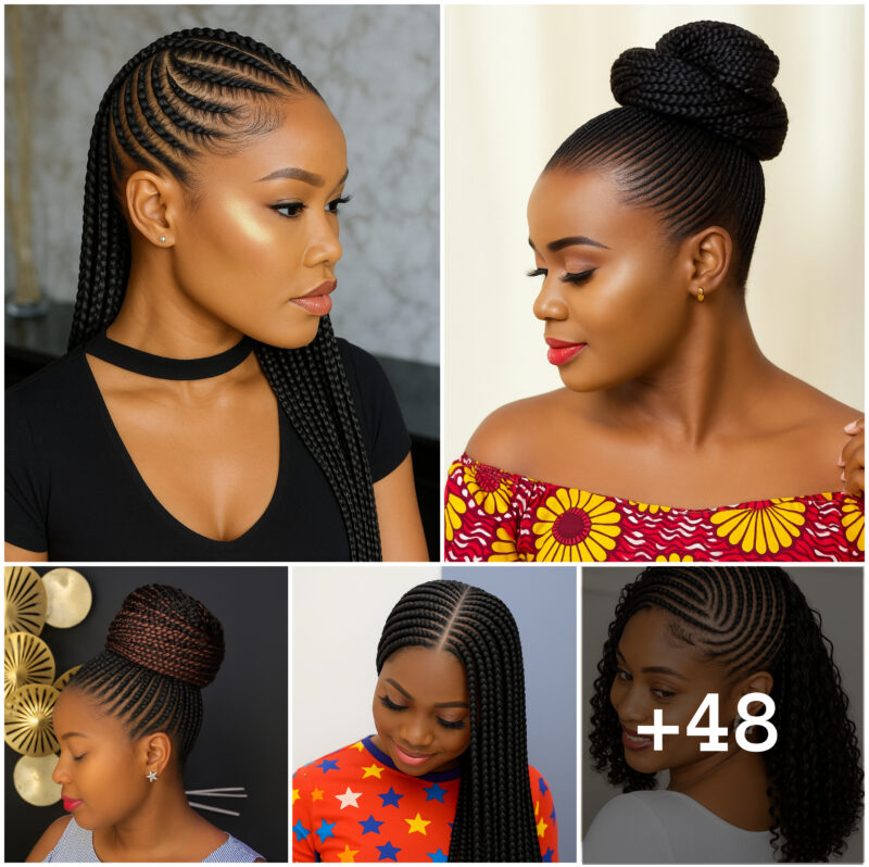 48 PHOTOS:  Ghana Braids Hairstyles