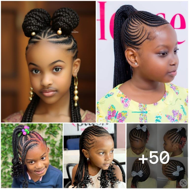 50 PHOTOS: Kids’ Cornrow Hairstyles/African Kids’ Hairstyles ‎