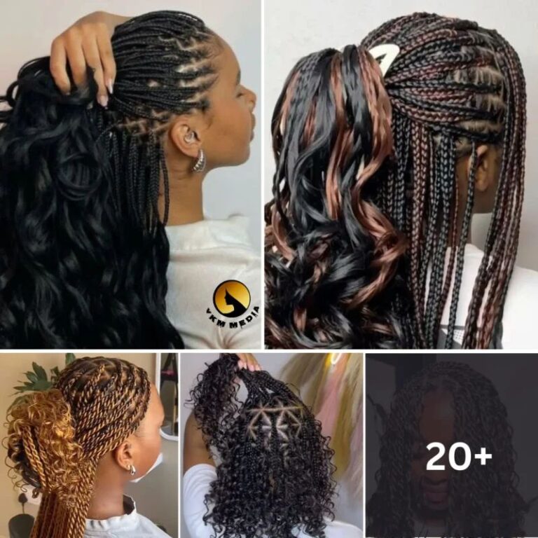 54 PHOTOS: Luxury knotless curl braids for women
