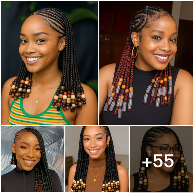 55 PHOTOS: Cornrows With Beads Ideas
