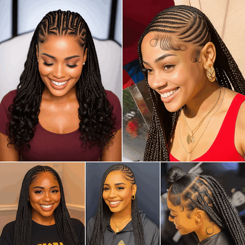 20 PHOTOS: Cornrow designs and Knotless braids inspo ‎