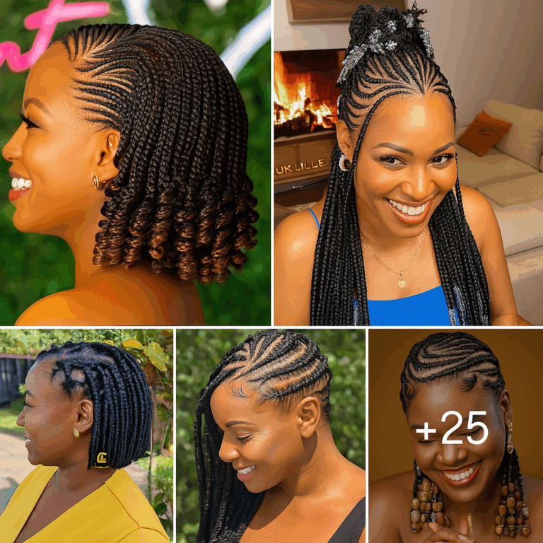 25 PHOTOS: Cornrow braid designs – Knotless braids style ‎