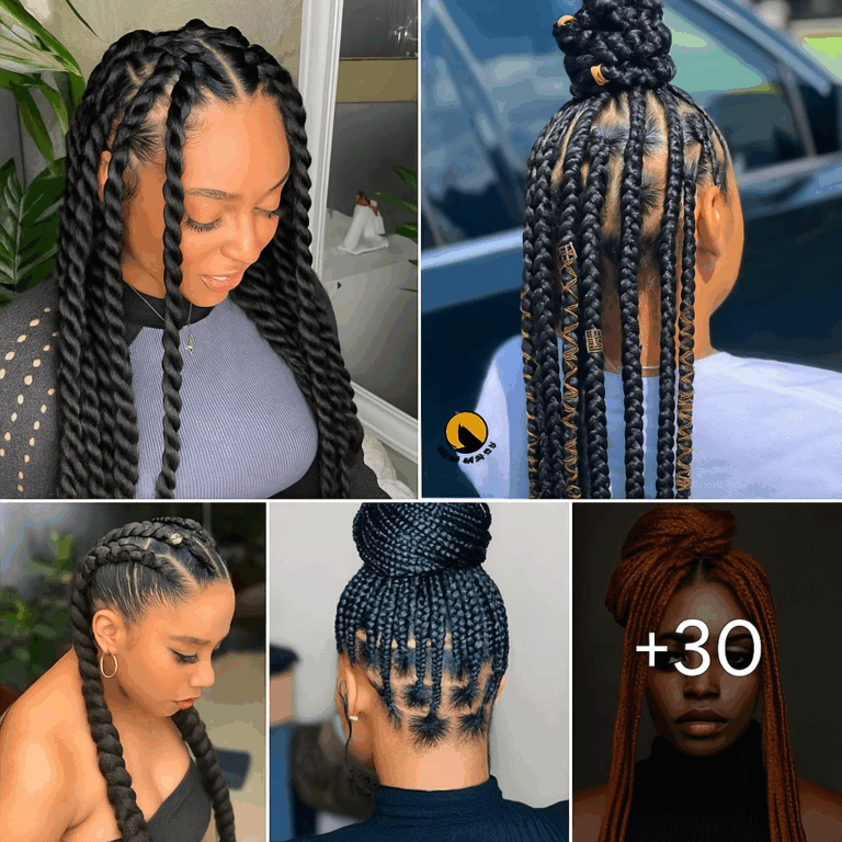 30 PHOTOS: Cornrow braid designs – Box braids hairstyles ‎