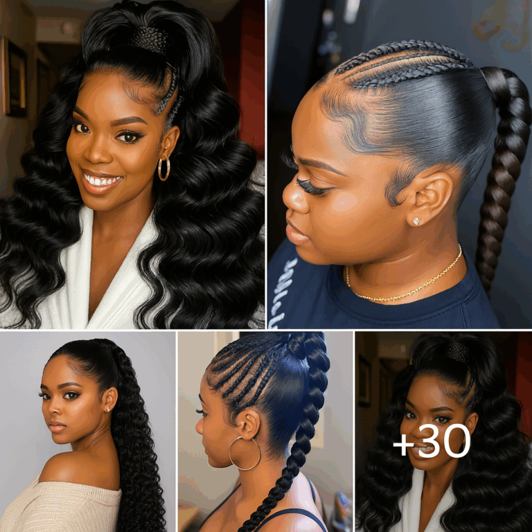 30 PHOTOS: Ponytail braids hairstyles ‎