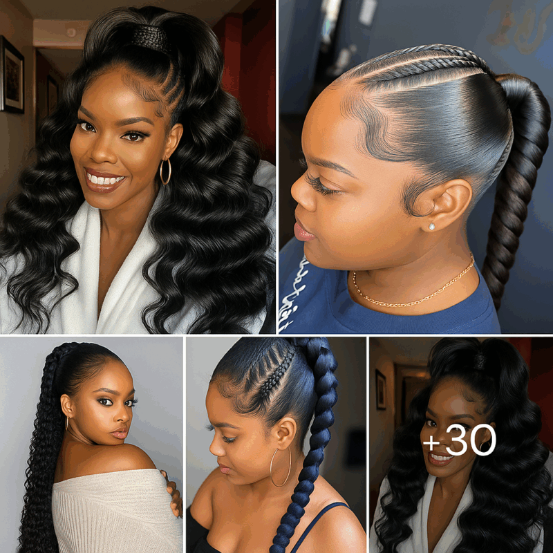 30 PHOTOS: Ponytail braids hairstyles ‎
