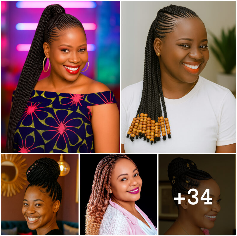 34 PHOTOS: Professional cornrow hairstyles for events ‎