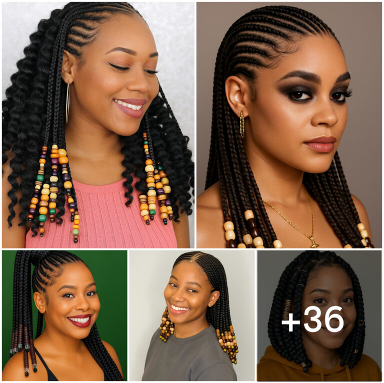 36 PHOTOS: Cornrows With Beads ‎Ideas