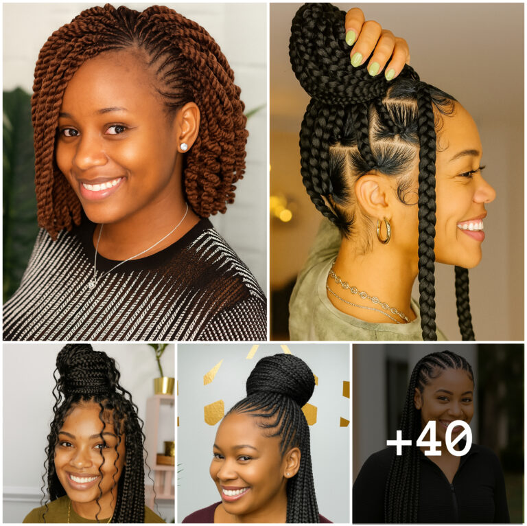 40 PHOTOS: Cornrow braid designs + Knotless braids styles ‎
