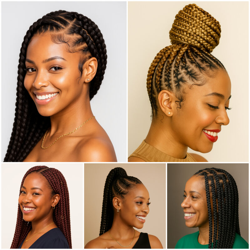 47 PICTURES: Latest Hairstyles for Ladies – African braids ‎