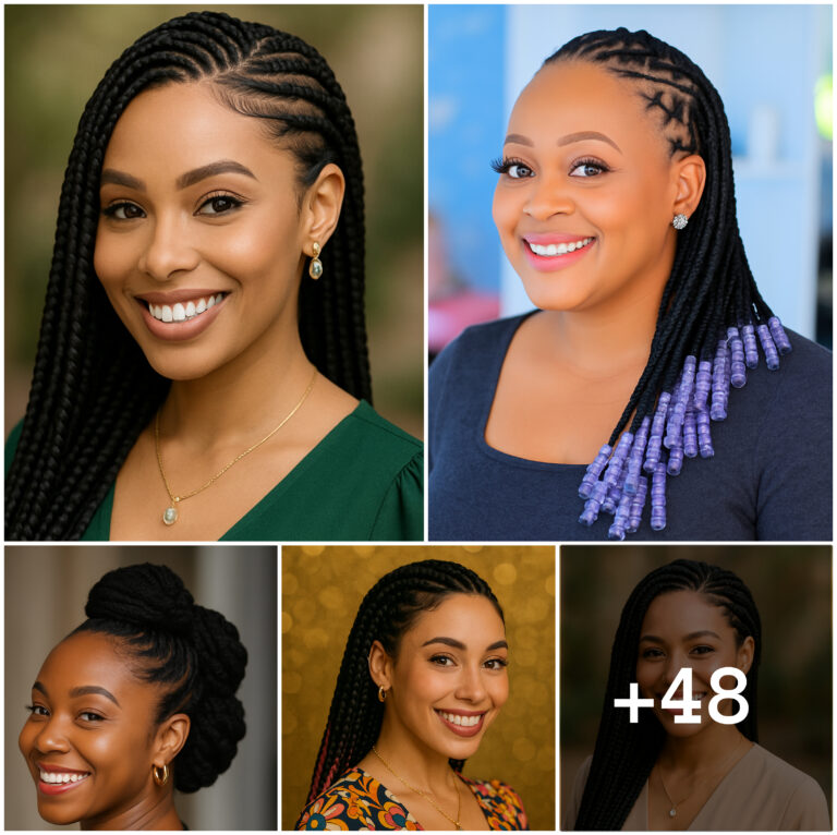 48 PHOTOS: Professional cornrow hairstyles & Knotless braids ‎
