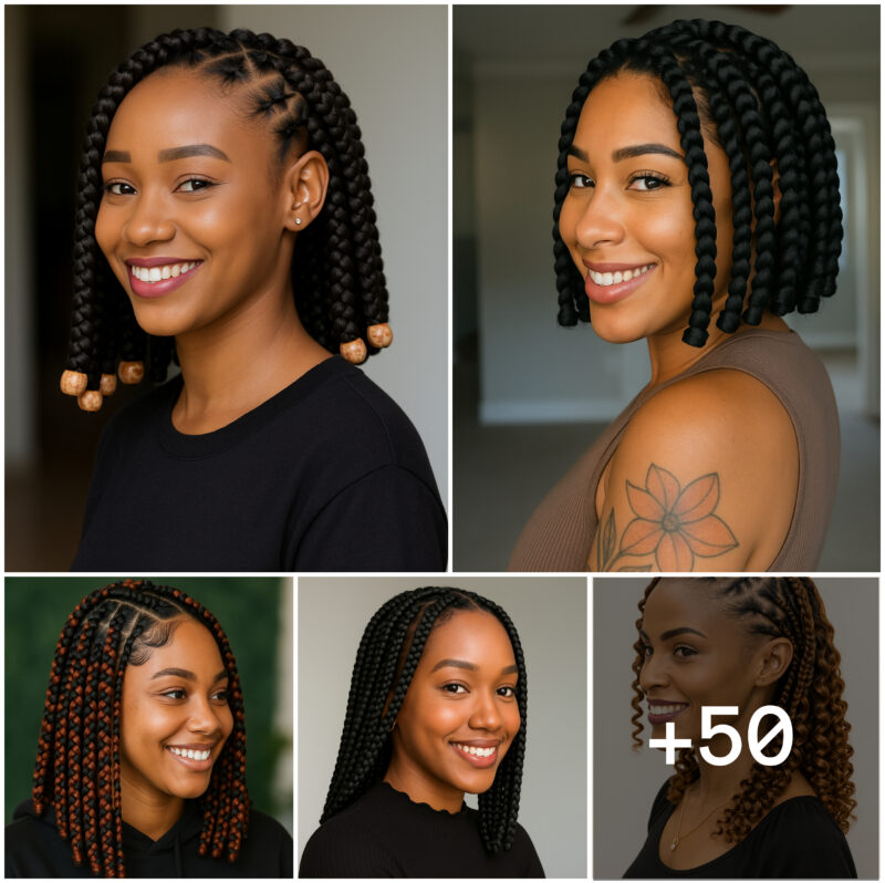 50 PHOTOS: Short Box Braids Hairstyles