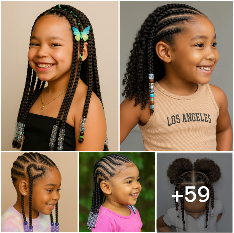 59 PHOTOS: Kids’ Cornrow Hairstyles With African Vibes