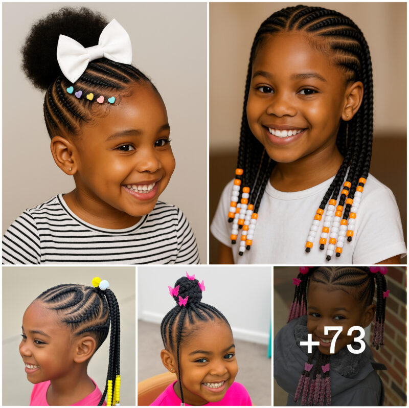 73 PHOTOS: New Kids Cornrow Hairstyles For Girls ‎