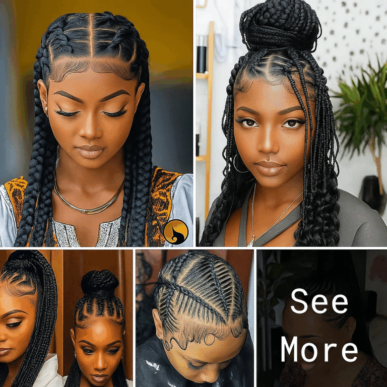 High-end braided hairstyles ‎