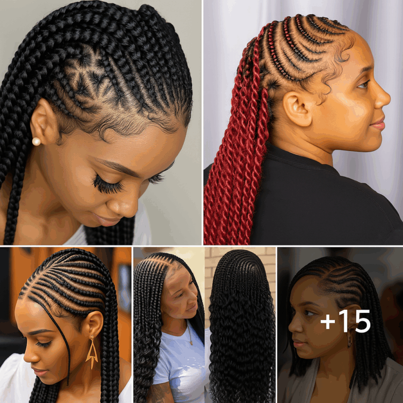 23 PHOTOS: Stylish cornrow braid designs – Trendy braided hairstyles for women ‎