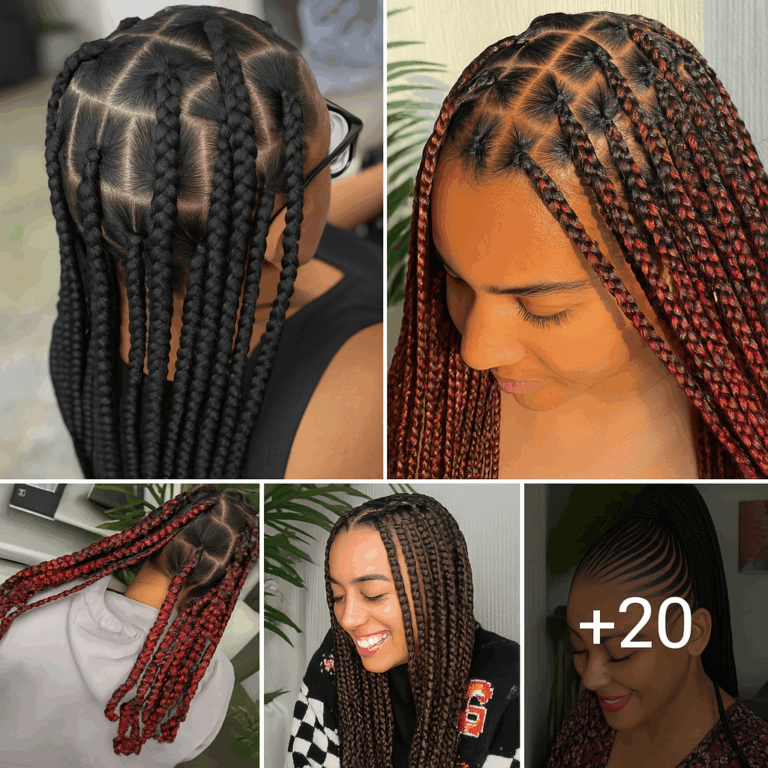 24 PHOTOS: Knotless braids styles – Box braids hairstyles ‎
