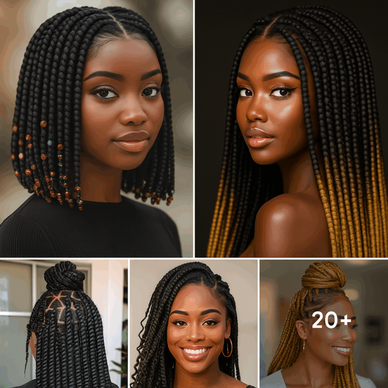 20 PHOTOS: Luxury Accessories for Knotless Braids – Holiday Season Hairstyles with Braids ‎
