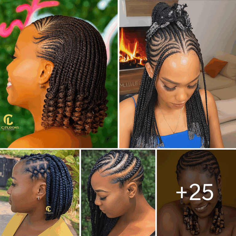 26 PHOTOS: Cornrow braid designs – Knotless braids style ‎