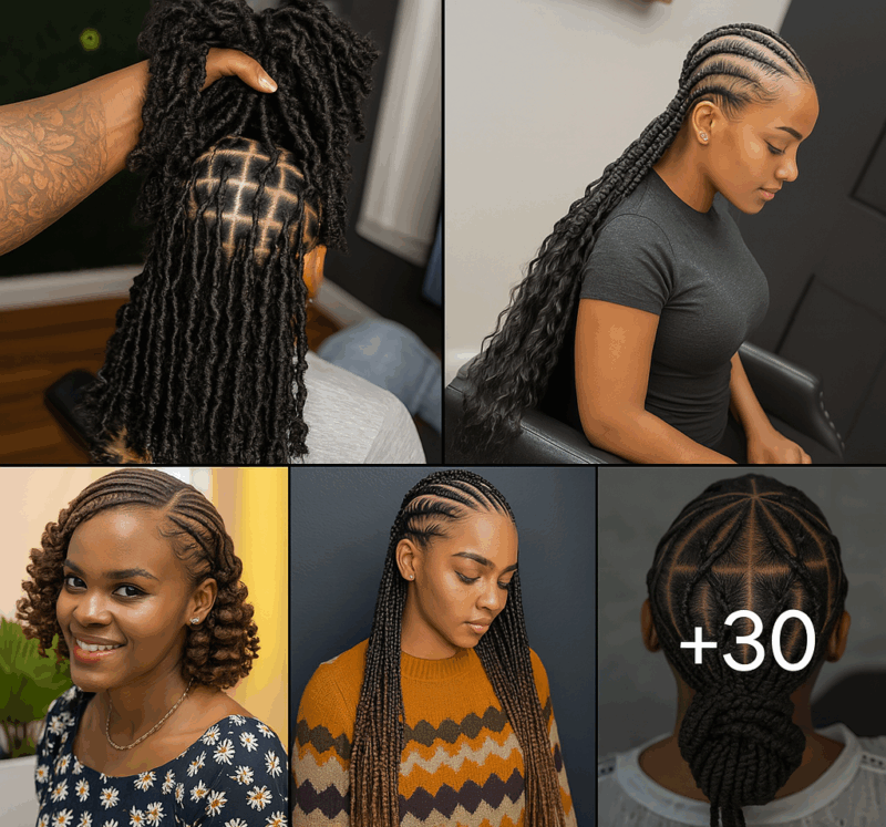 30 PICTURES: Latest Hairstyles for Ladies – African braids ‎
