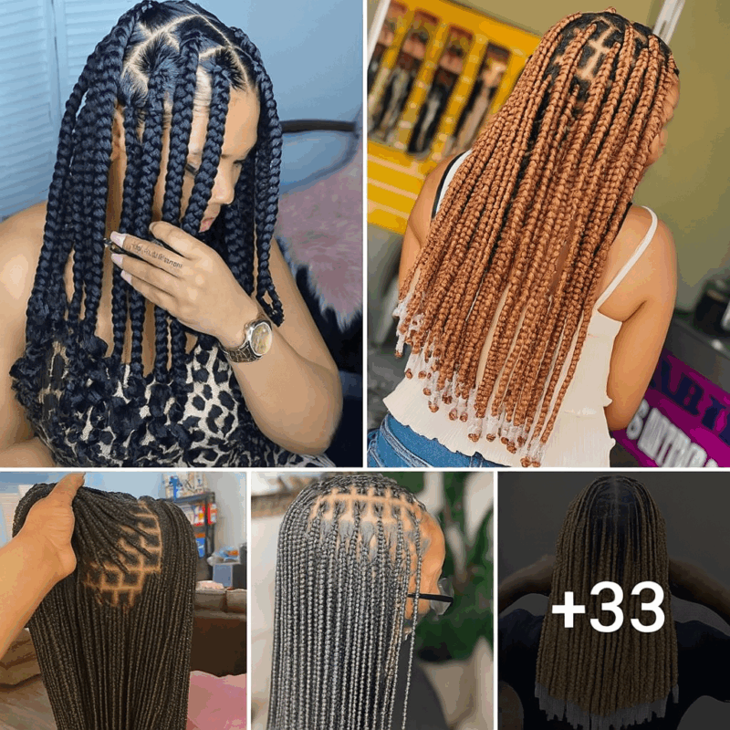 33 PHOTOS: Premium knotless braid ideas for ladies ‎