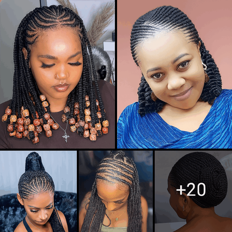 21 PHOTOS: Professional cornrow hairstyles for ladies ‎